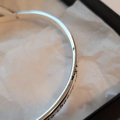 Avon - Silver Tone Serenity Prayer Bracelet