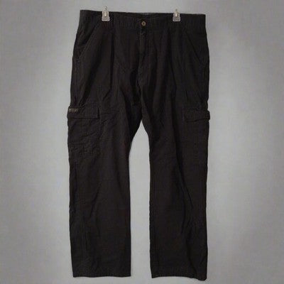 Men’s Black Distressed Jeans – Straight Leg Style