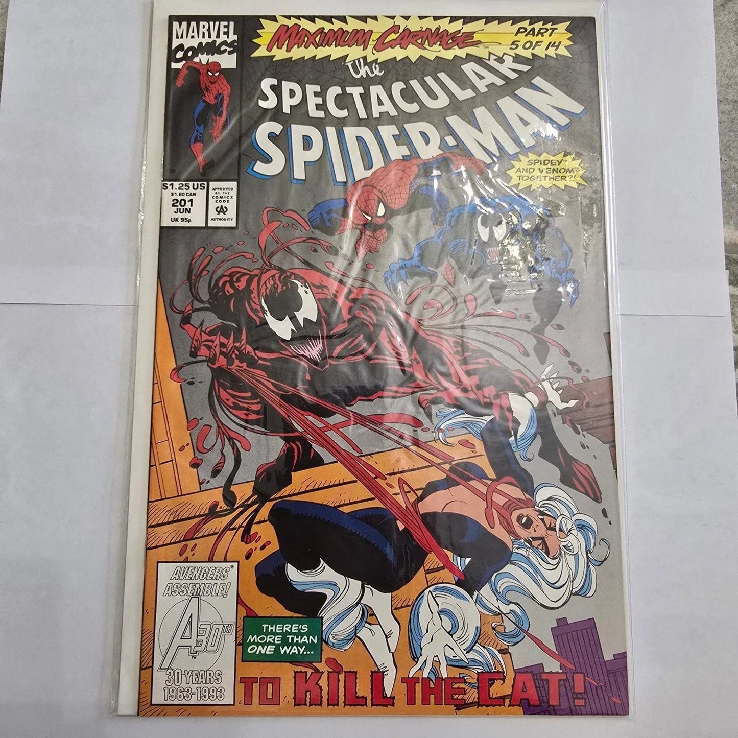 Spectacular Spider-Man #201 Maximum Carnage Venom Carnage Marvel 1993