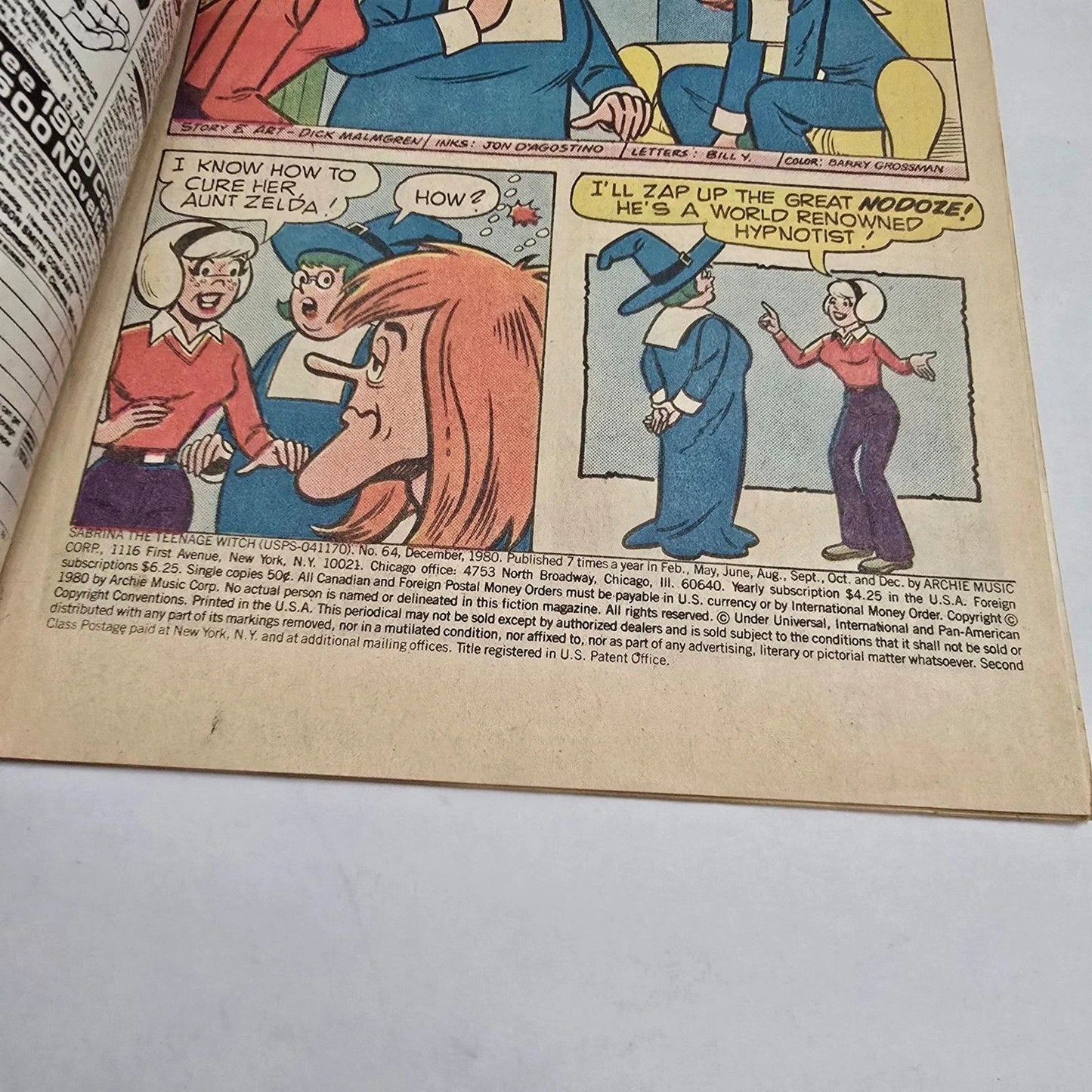 Sabrina the Teenage Witch #64 Archie Comics 1980 Vintage Comic