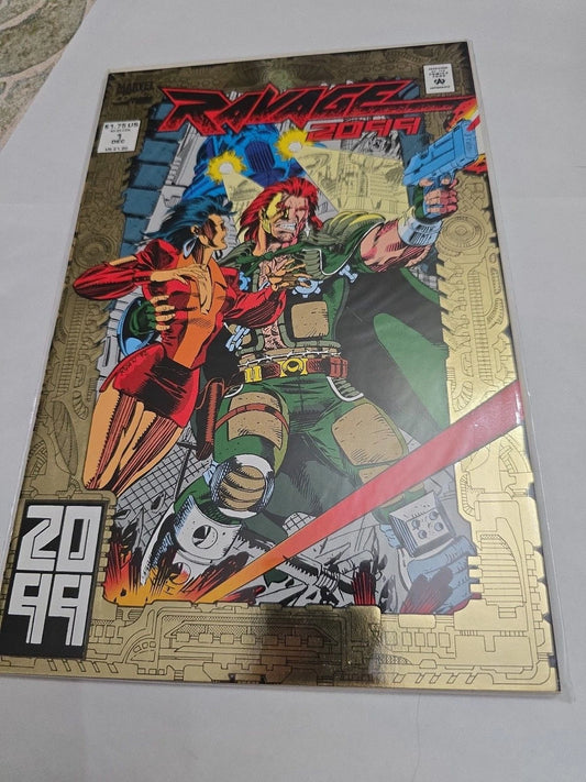 Ravage 2099 #1 Marvel 1992 Stan Lee 2099 Series Foil Cover