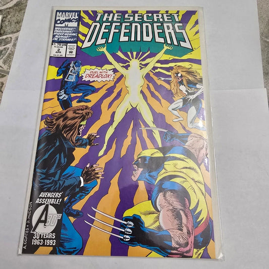 Secret Defenders #2 (1993) Wolverine Darkhawk Marvel Comic