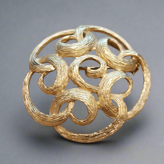 Vintage Gold Tone Brooch