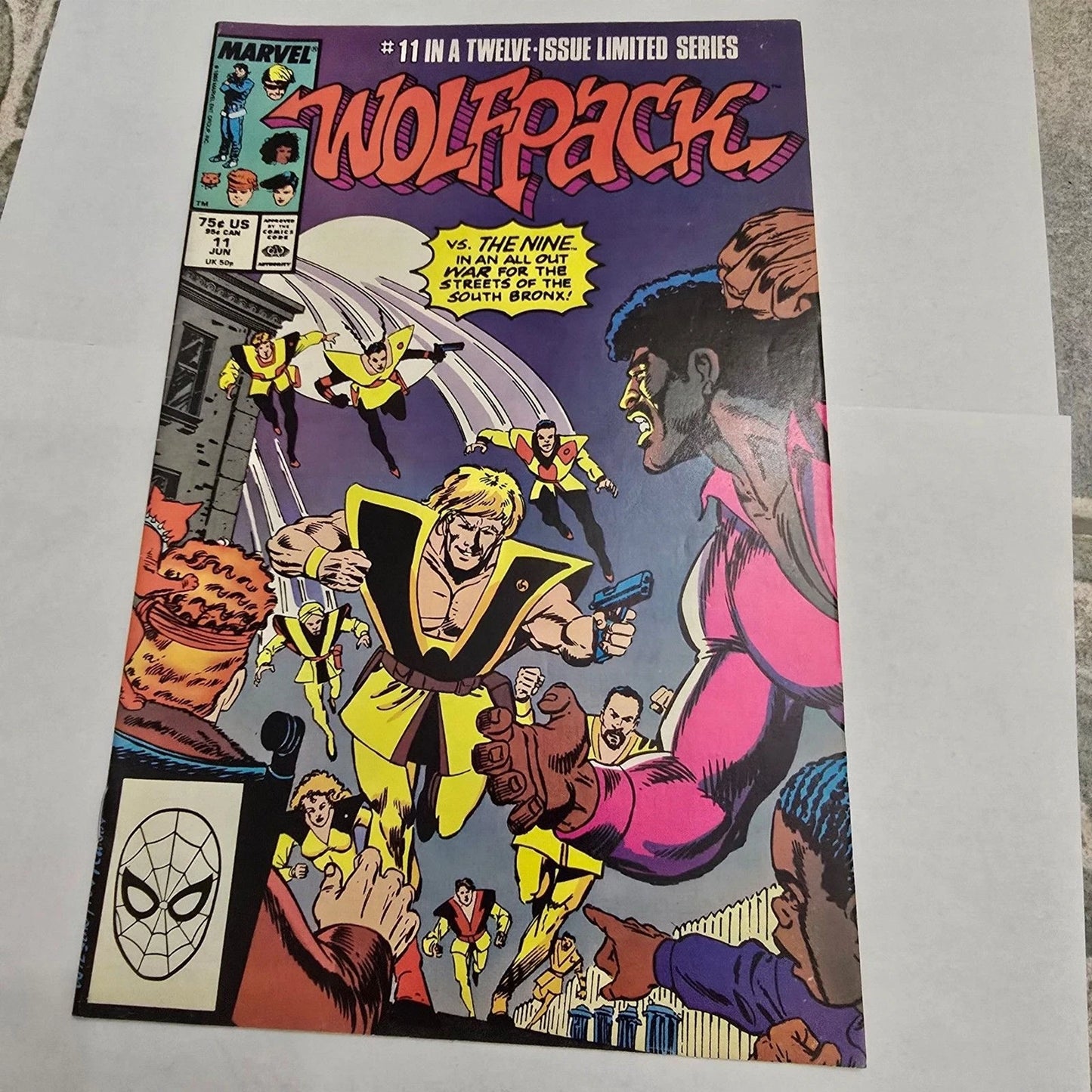 Wolfpack #11 Marvel Comic 1989 Limited Series Bronze Age