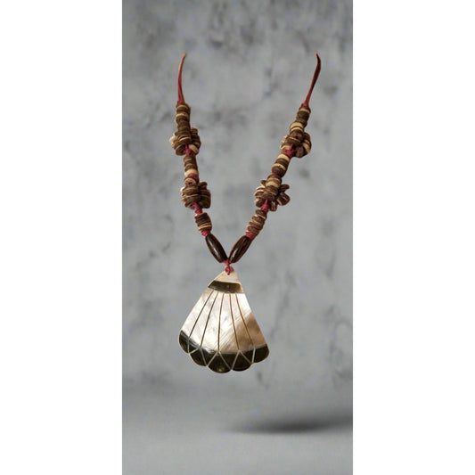 Mother Of Pearl Shell Coconut Necklace