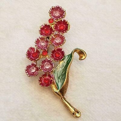 Pink Flower Brooch