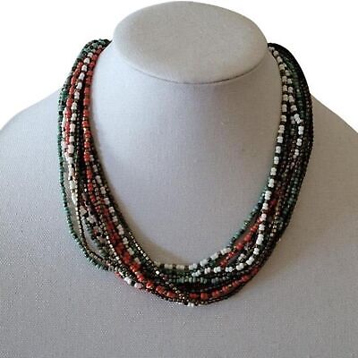 Multi-Strand Beaded Necklace by ZAD