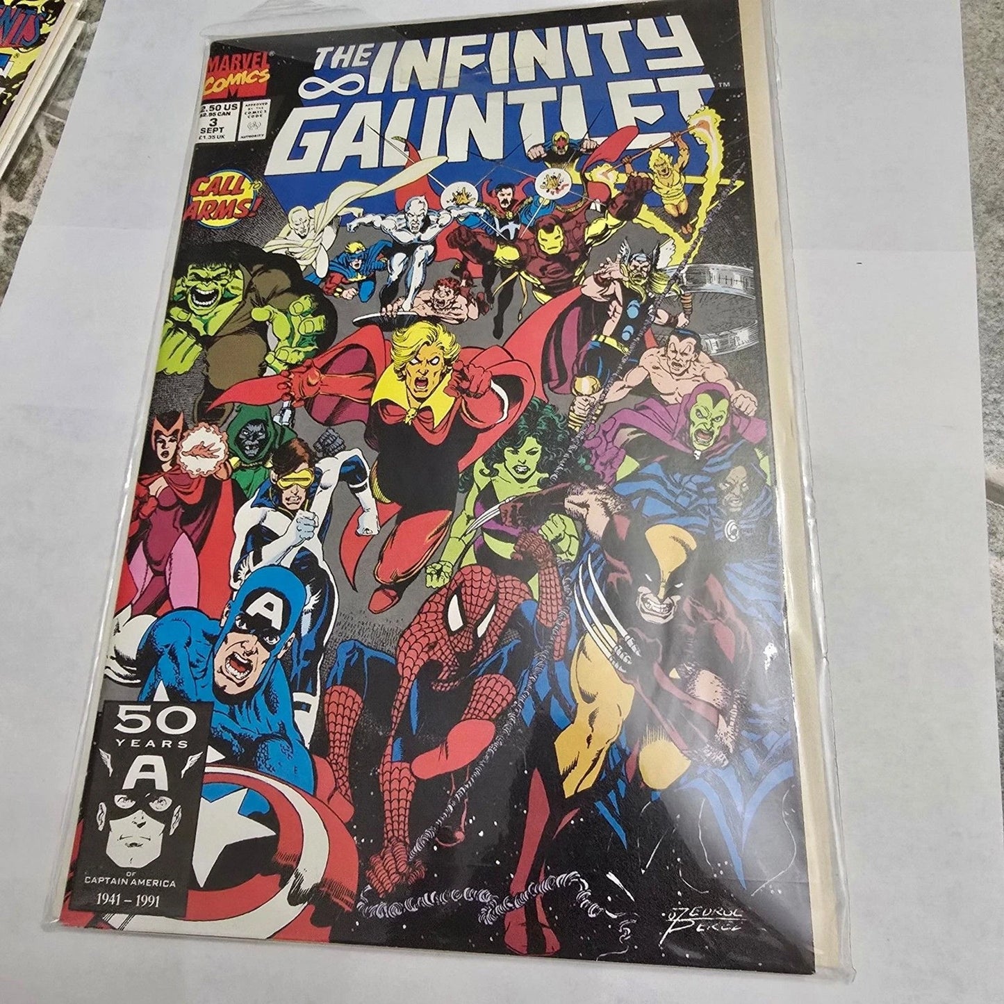 Infinity Gauntlet #3 (1991) Thanos Marvel Comic Avengers