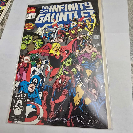 Infinity Gauntlet #3 (1991) Thanos Marvel Comic Avengers