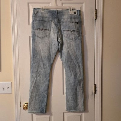 Buffalo David Bitton Men's Faded Gray Skinny Jeans MAX-X Basic