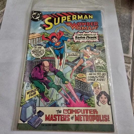 Superman & Wonder Woman Radio Shack TRS-80 Promo Comic