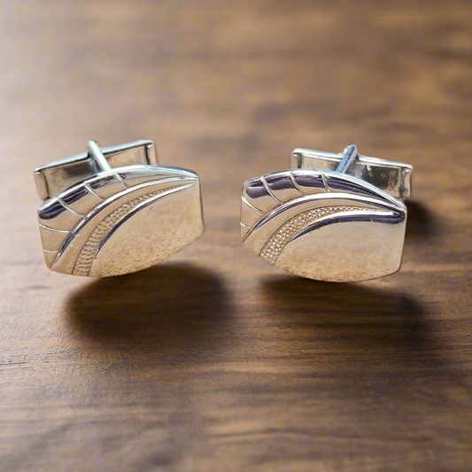Silver Tone Cufflinks