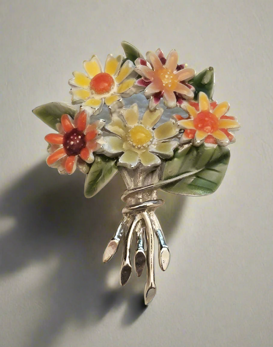 Bouquet of Flowers Brooch