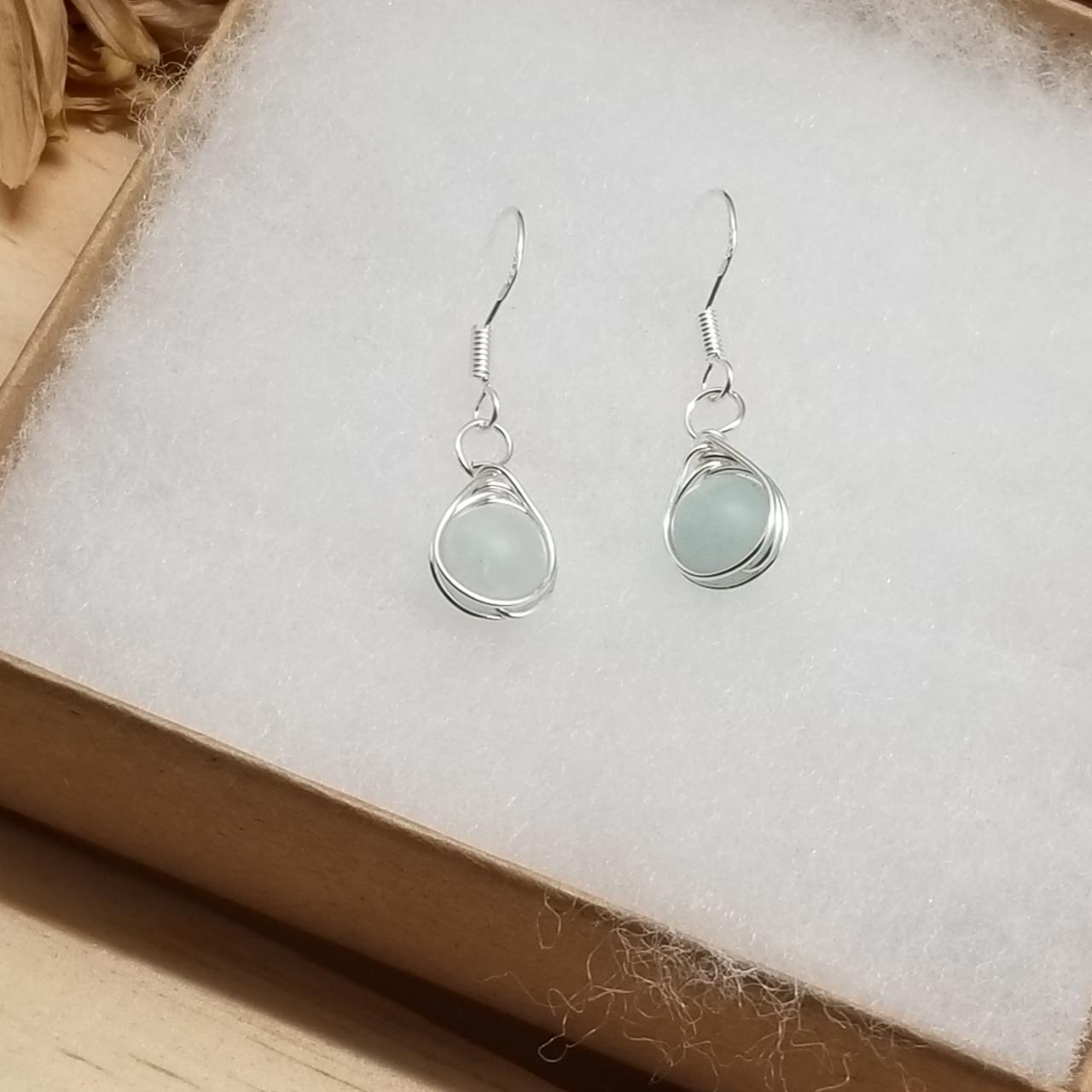 Handmade Tear Drop Dagnle Earrings