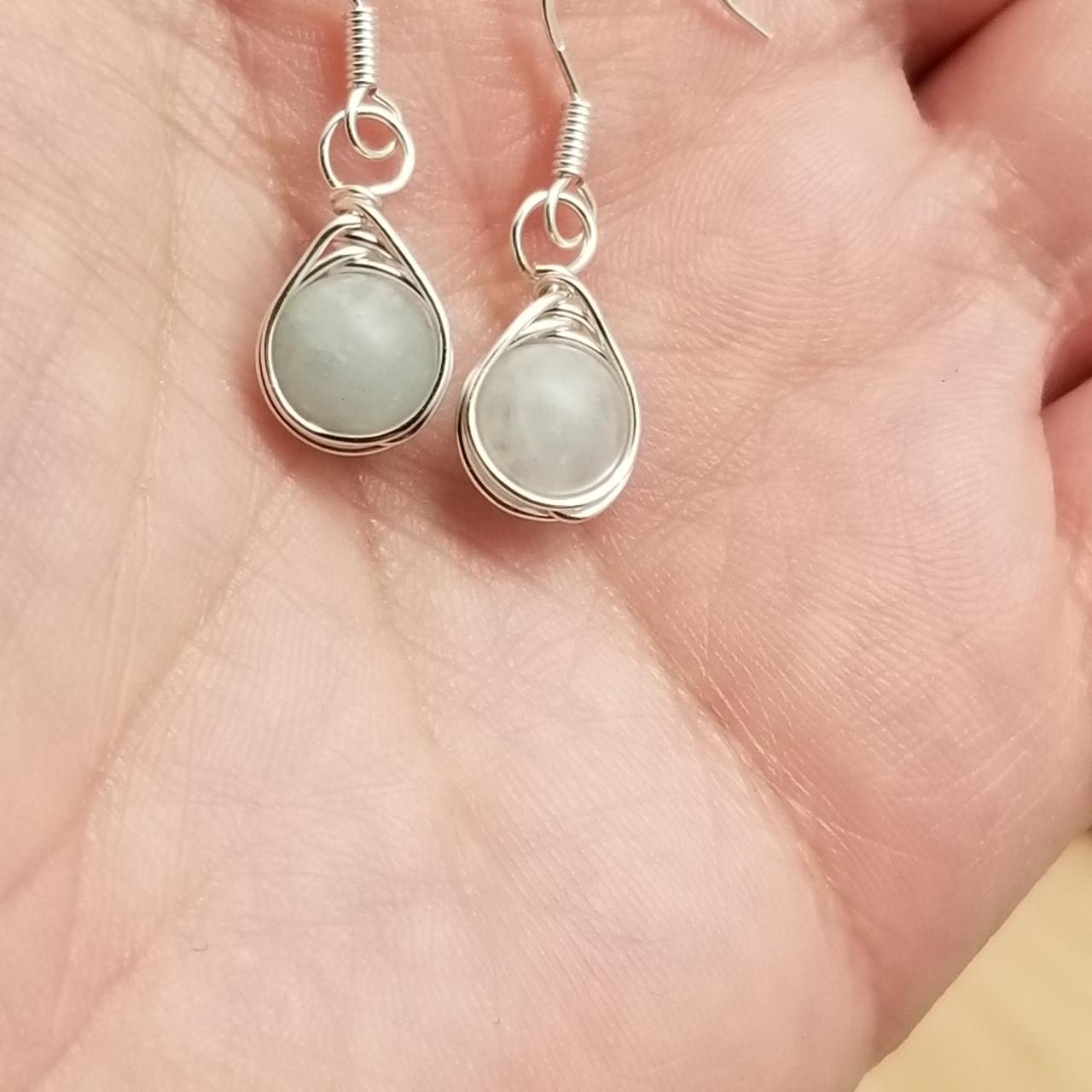 Handmade Tear Drop Dagnle Earrings