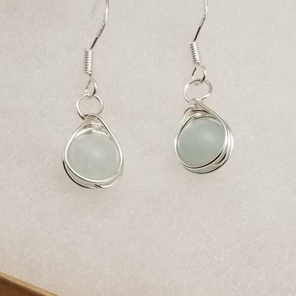 Handmade Tear Drop Dagnle Earrings