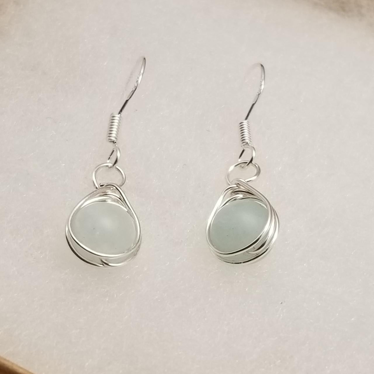 Handmade Tear Drop Dagnle Earrings