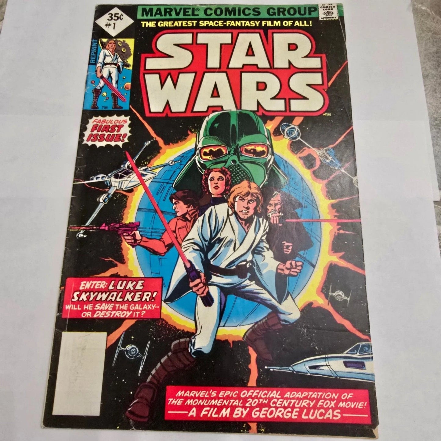 Star Wars #1 Marvel Comics REPRINT 1977 Luke Skywalker Darth Vader