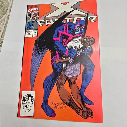 Marvel X-Factor #58 Comic Book 1990 Archangel X-Men Series