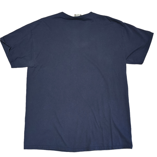 ThinkGeek Caffeine Molecule T-Shirt Navy Blue Large