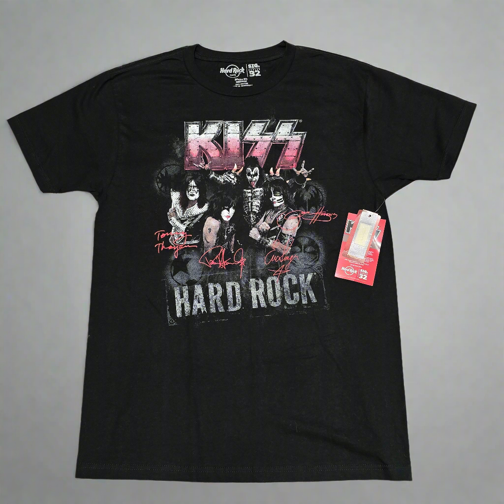 Hard Rock Cafe x KISS Signature Series 32 Amsterdam T-Shirt Medium NWT 2014