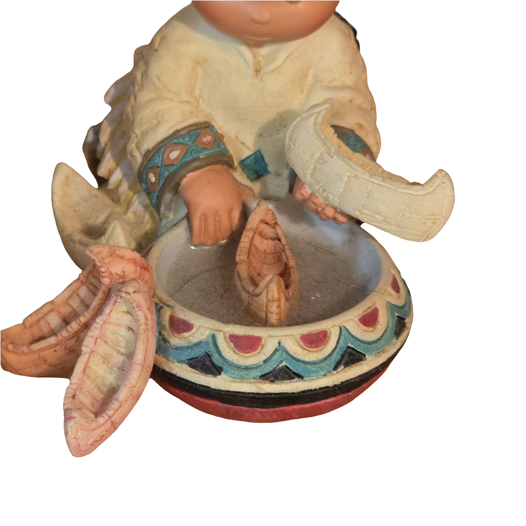 Friends of the Feather – “Canoe Be Five, Too?” – 1997 Enesco Figurine #326437