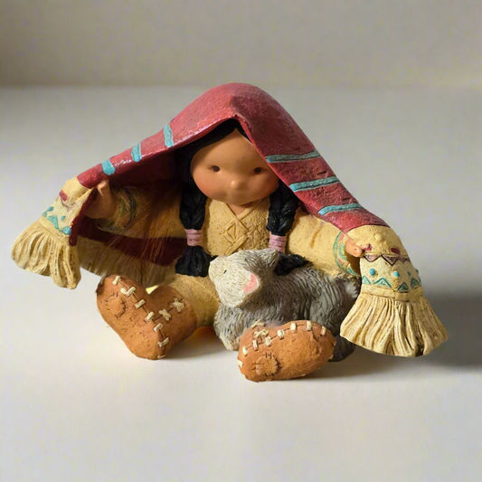 Enesco Friends of the Feather – “Brothers Of The Earth” – 1994 Figurine (#115681)