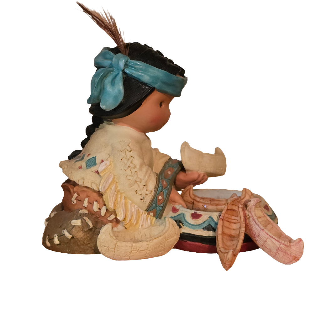 Friends of the Feather – “Canoe Be Five, Too?” – 1997 Enesco Figurine #326437