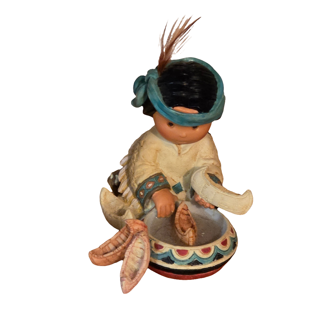 Friends of the Feather – “Canoe Be Five, Too?” – 1997 Enesco Figurine #326437