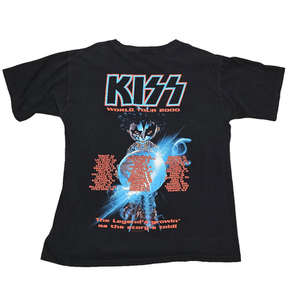 Vintage 2000 KISS Farewell Tour T-Shirt World Tour 2000 All Sport L Band Tee