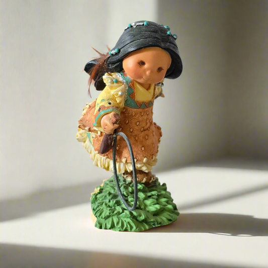 Enesco Friends of the Feather – “Hoop and Sticks Make Six” – 1997 Figurine (#326453)