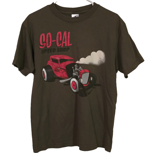 So-Cal Speed Shop Hot Rod Graphic T-Shirt – Olive Green