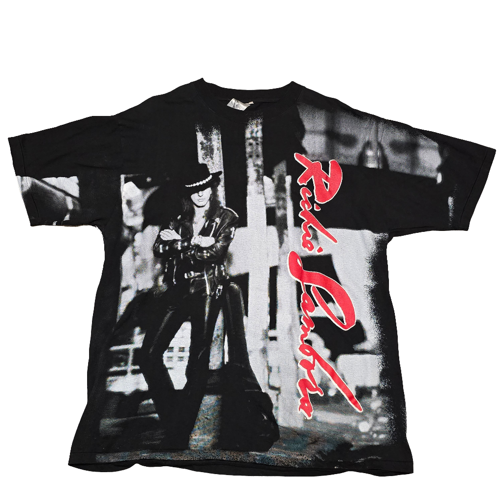 Vintage 1991 Richie Sambora Stranger in This Town T-Shirt Made in France XL