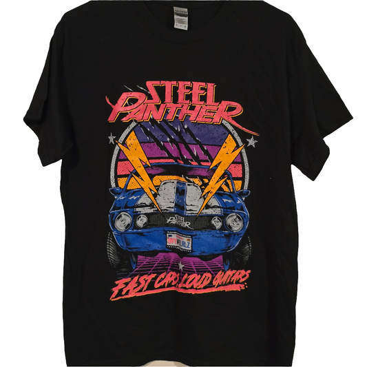 Steel Panther 2020 Tour T-Shirt – Fast Cars, Loud Guitars Graphic Tee