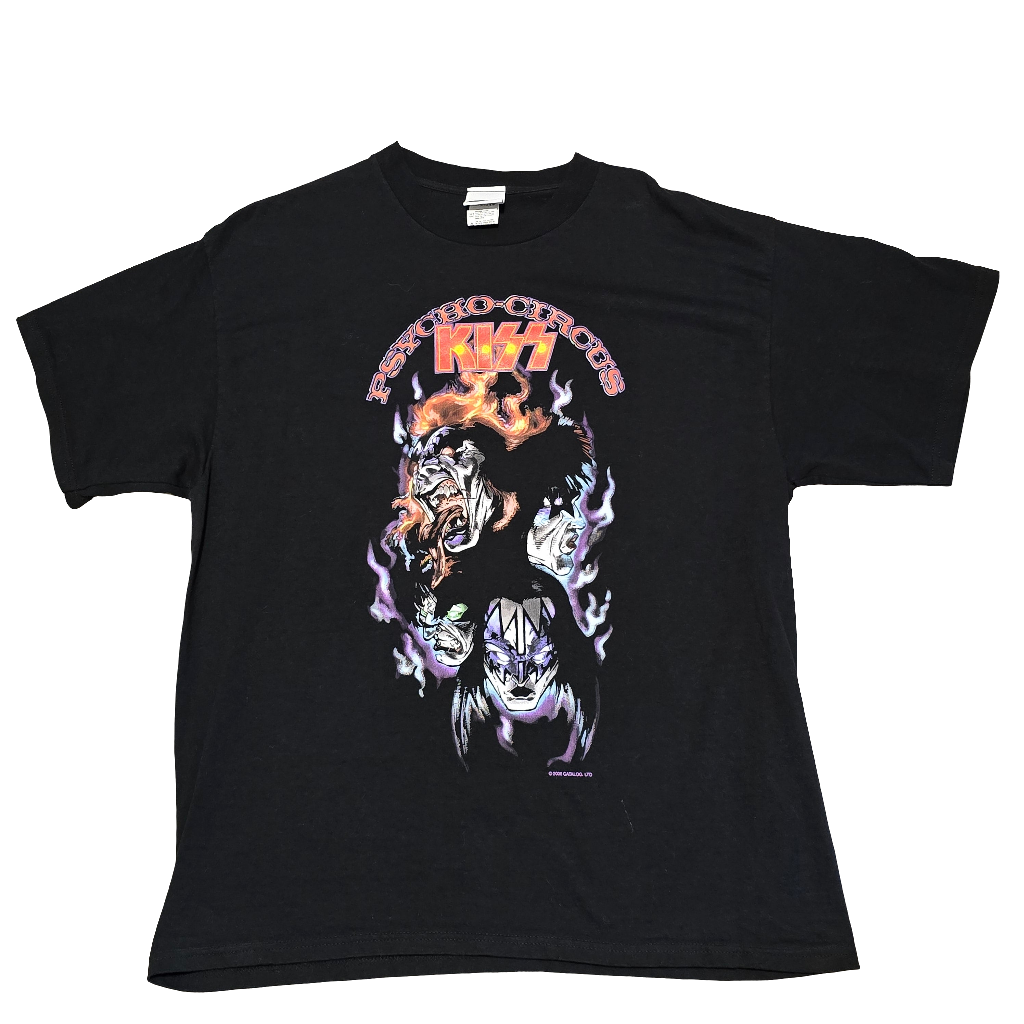 KISS Psycho Circus Vintage Vinyl T-Shirt 2006 Large Black