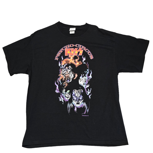 KISS Psycho Circus Vintage Vinyl T-Shirt 2006 Large Black