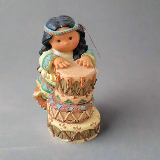 Enesco Friends of the Feather – “Three Tom-Tom-Toms” – 1997 Figurine (#326410)