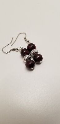 Handmade Garnet Earrings