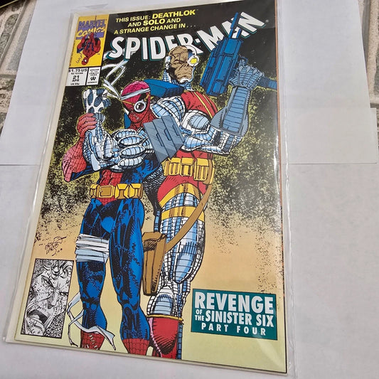Spider-Man #21 Marvel 1992 Revenge of the Sinister Six Deathlok