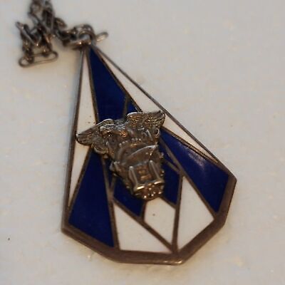 Vintage 1931 Military U.S. Naval Academy Battleship Sterling Pendant