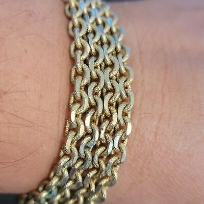 Vintage 4 Strand Chain Goldette NY Bracelet