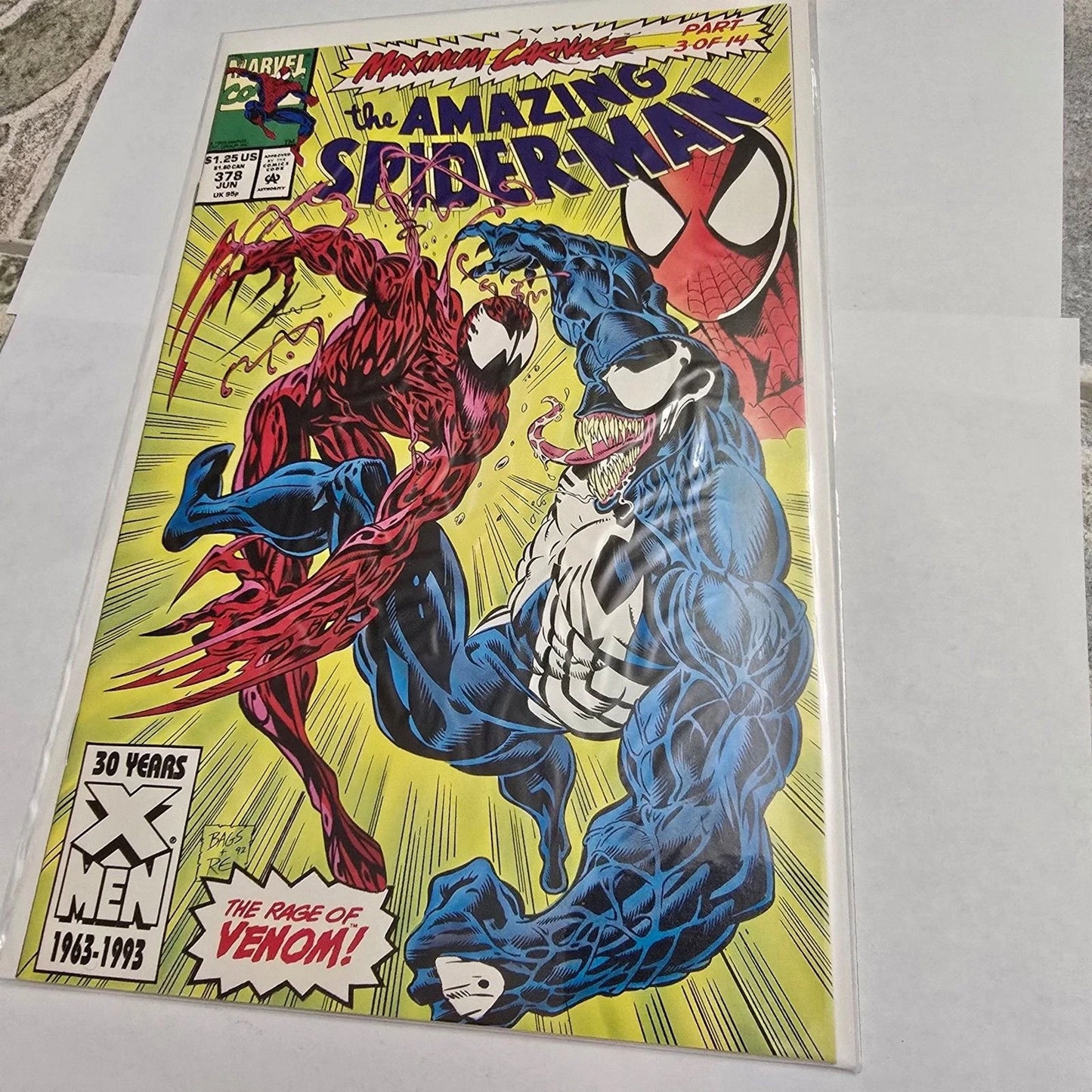 Amazing Spider-Man #378 Marvel 1993 Maximum Carnage Venom Carnage