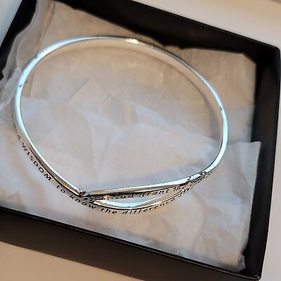 Avon - Silver Tone Serenity Prayer Bracelet