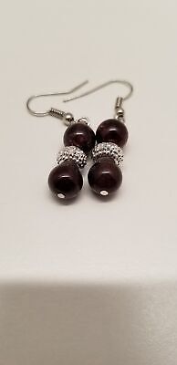 Handmade Garnet Earrings