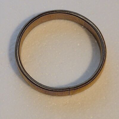 Vintage Gold Tone Slinky Coil Stretch Bracelet