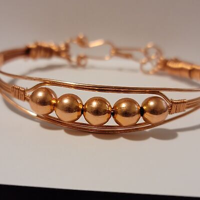 Handmade Copper Wire Cuff Style Bracelet