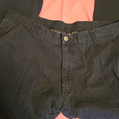 Men’s Black Distressed Jeans – Straight Leg Style