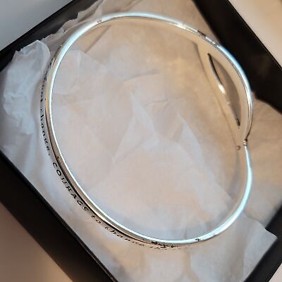 Avon - Silver Tone Serenity Prayer Bracelet