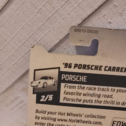 Hot Wheels 96 Porsche Carrera Black