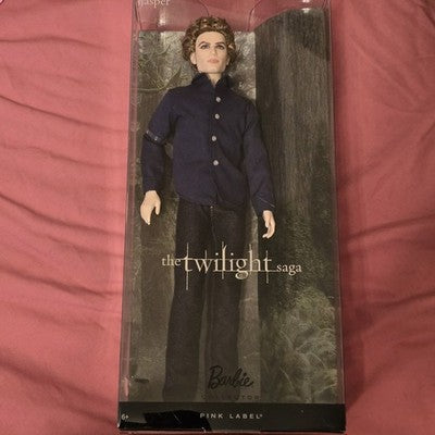 The Twilight Saga: Breaking Dawn Part 2 Jasper Barbie Doll New Pink Label 2012